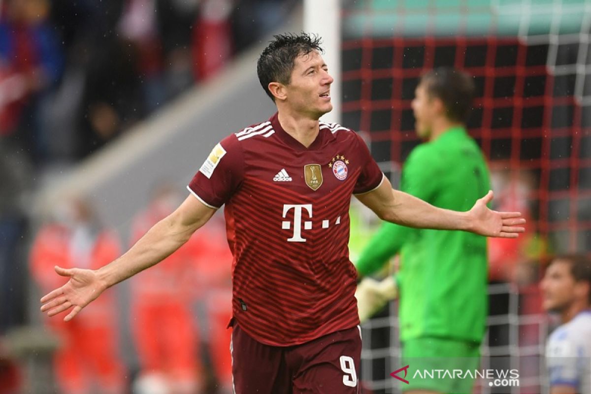 Muenchen lumat Hertha 5-0, Lewandowski kemas trigol