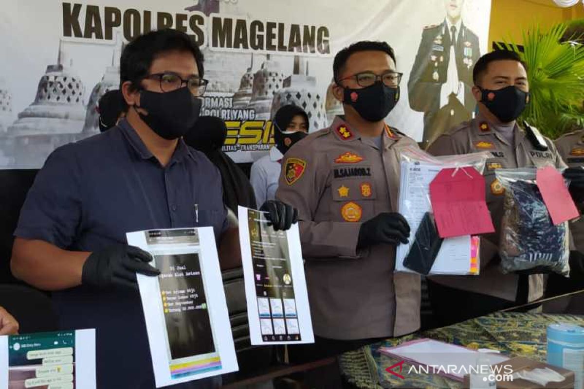 Polres Magelang tahan pelaku penipuan berkedok arisan daring