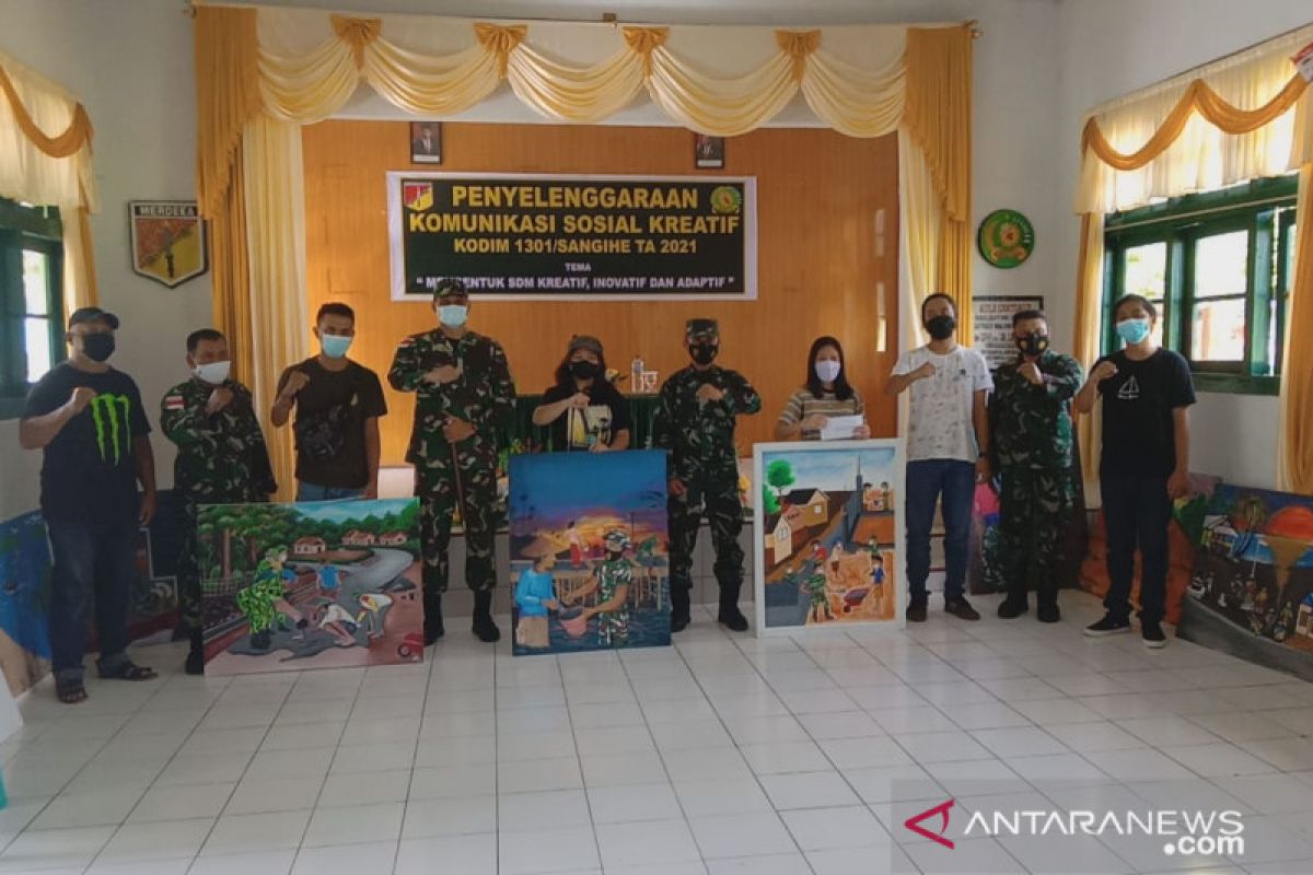 Dandim Sangihe tutup kegiatan lomba melukis