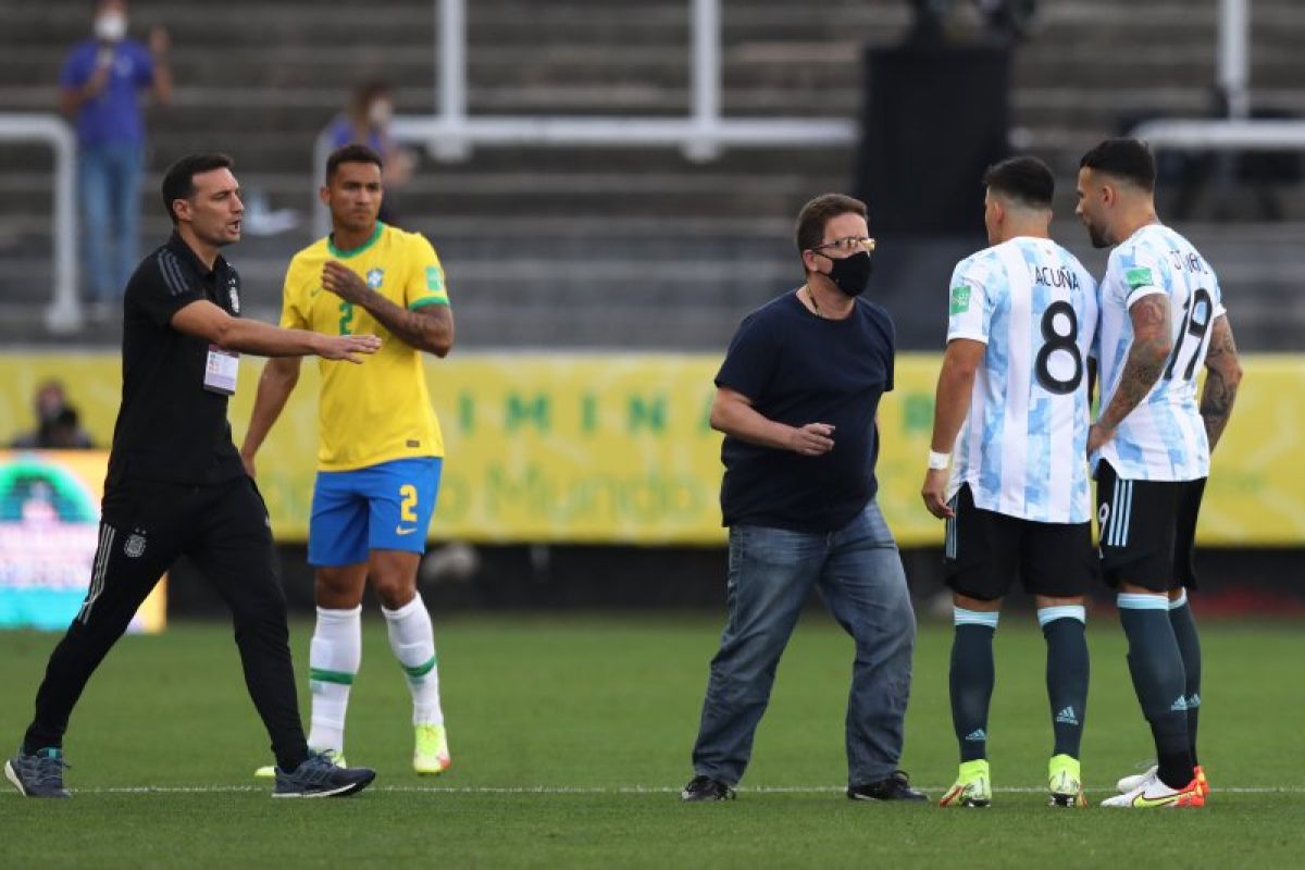 Laga Brazil versus Argentina dihentikan otoritas kesehatan