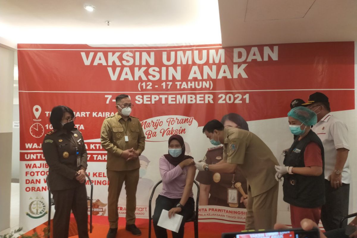 Kejati Sulut - Pemkot Manado target vaksin seribu warga kota