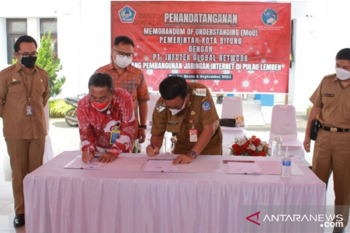 Pemkot Bitung bangun jaringan internet di Pulau Lembeh