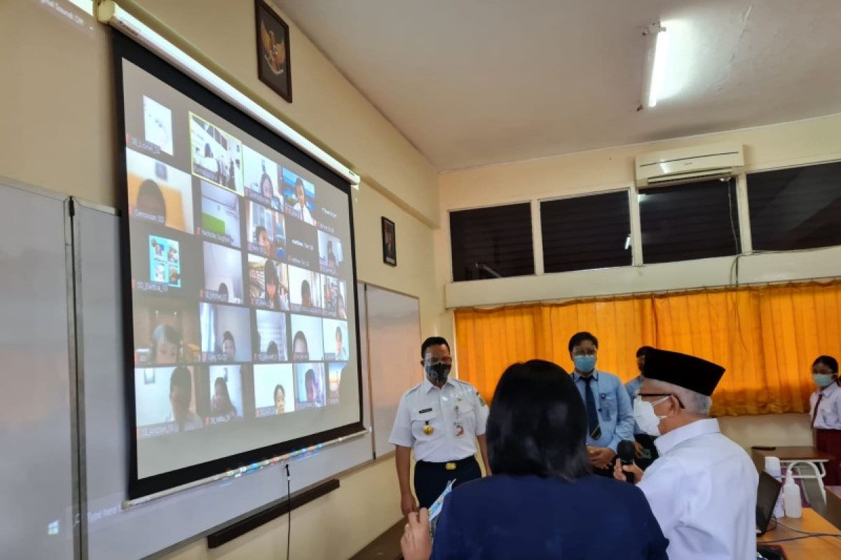 Wapres Ma'ruf Amin sebut siswa Jakarta merasa bersemangat ikuti PTM