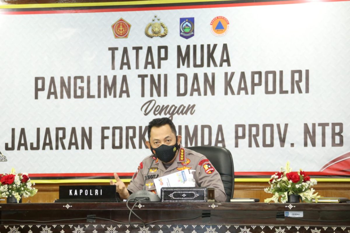 Kapolri Ingatkan Penurunan Level di NTB Harus Diimbangi Prokes yang Ketat