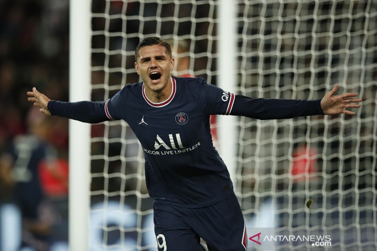 Icardi antar PSG petik kemenangan dramatis 2-1 lawan Lyon