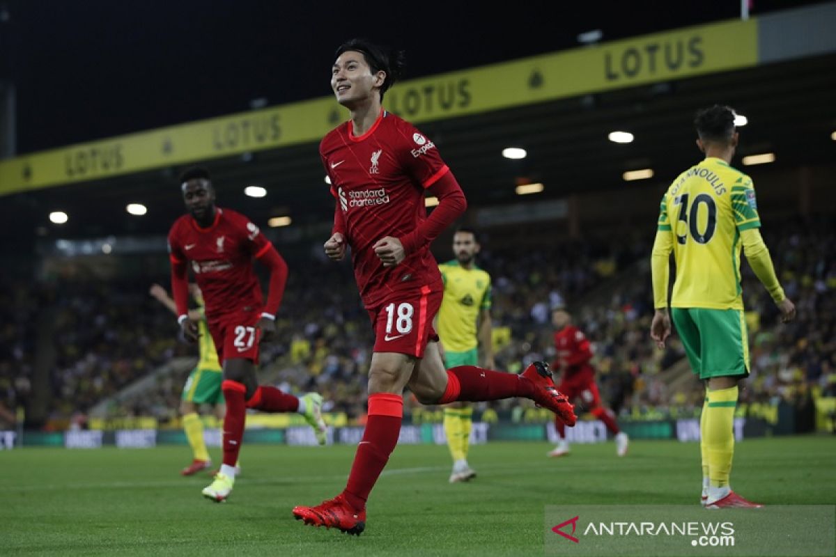 Minamino, Origi antarkan Liverpool lewati Norwich di Piala Liga