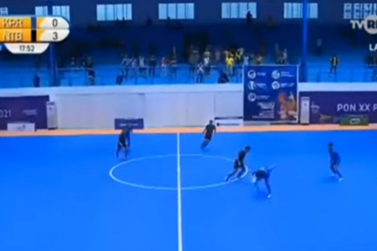 Tim futsal NTB menang telak atas Kepri di laga perdana PON Papua