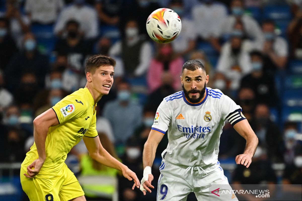 Rentetan kemenangan Madrid berakhir usai diimbangi Villarreal