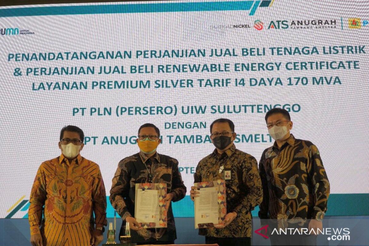 Pakai REC, PLN Pasok Listrik EBT 170 MVA ke Smelter di KEK Palu