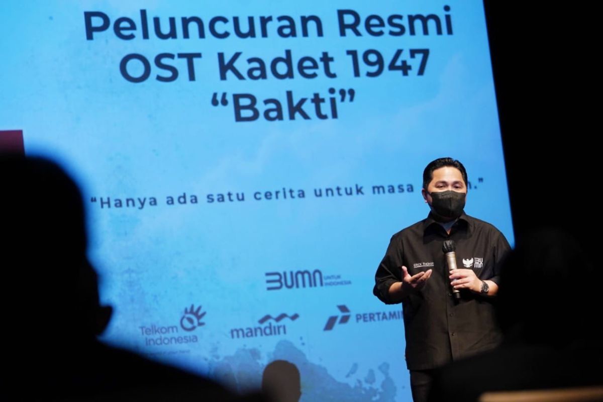 Erick Thohir apresiasi lagu "Bakti" untuk gugah nasionalisme anak muda