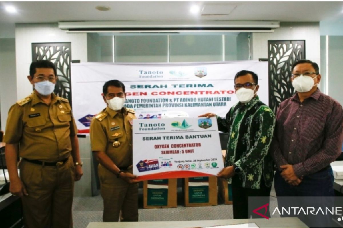 Pemprov Kaltara Terima Bantuan Oksigen Konsentrator Dari Tanoto Foundation