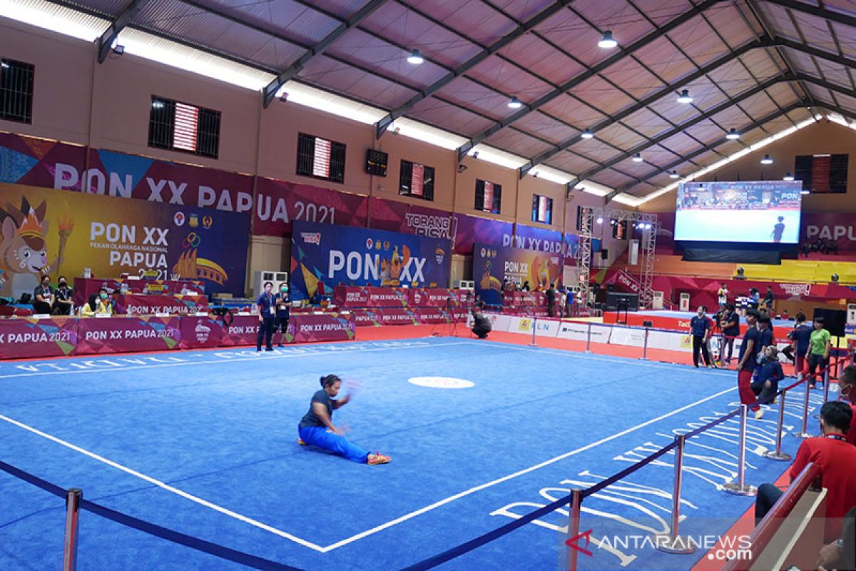 PON Papua-Wushu hari pertama perebutkan dua medali emas Taolu