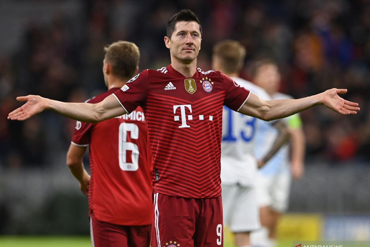 Lewandowski sumbang dua gol, Bayern menang telak 5-0 atas Dynamo Kiev