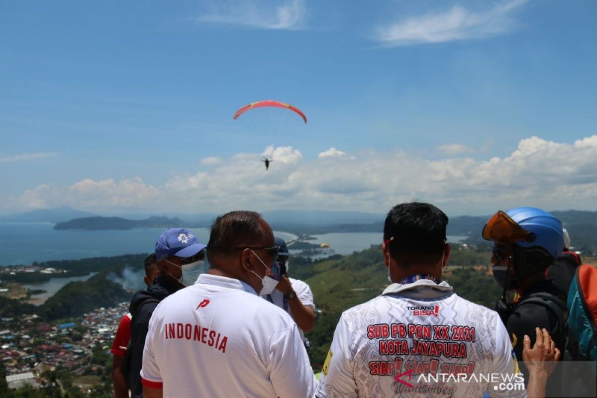 PON Papua - KONI Pusat apresiasi lokasi take off paralayang PON XX Papua