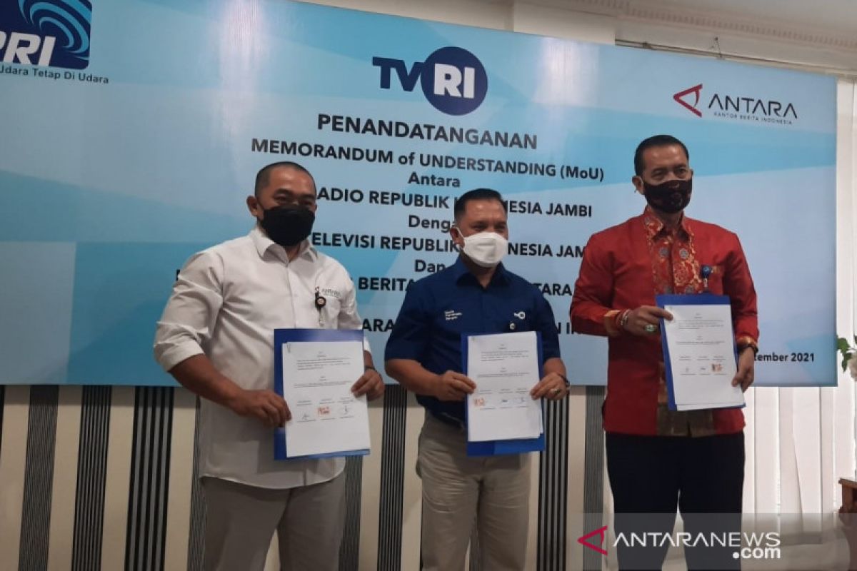 ANTARA-TVRI dan RRI di Jambi jalin sinergi penyiaran berita