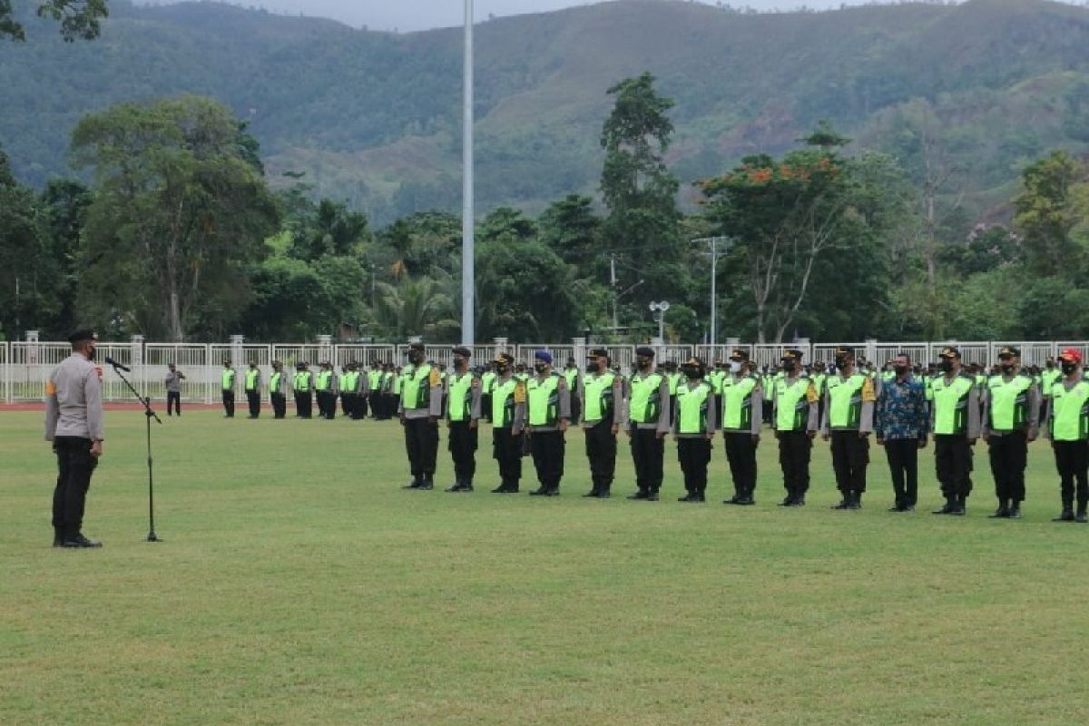 Ka Ops Deraku Cartenz pimpin apel pengamanan pembukaan PON XX Papua