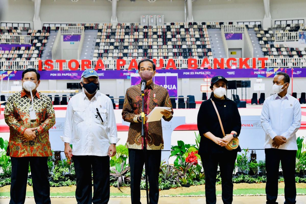 Presiden Jokowi resmikan arena PON XX Papua