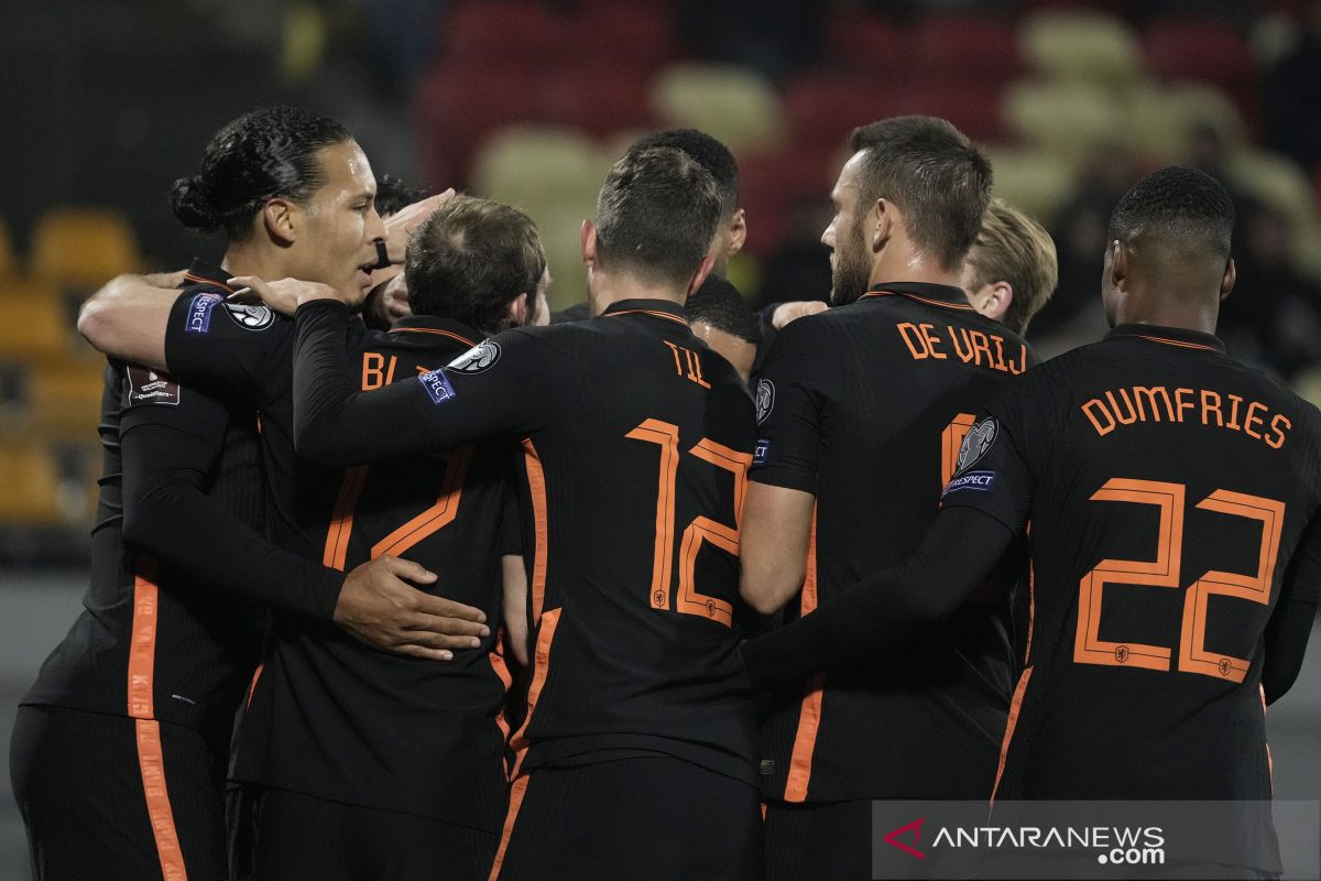 Kualifikasi Piala Dunia: Belanda menang tipis atas Latvia