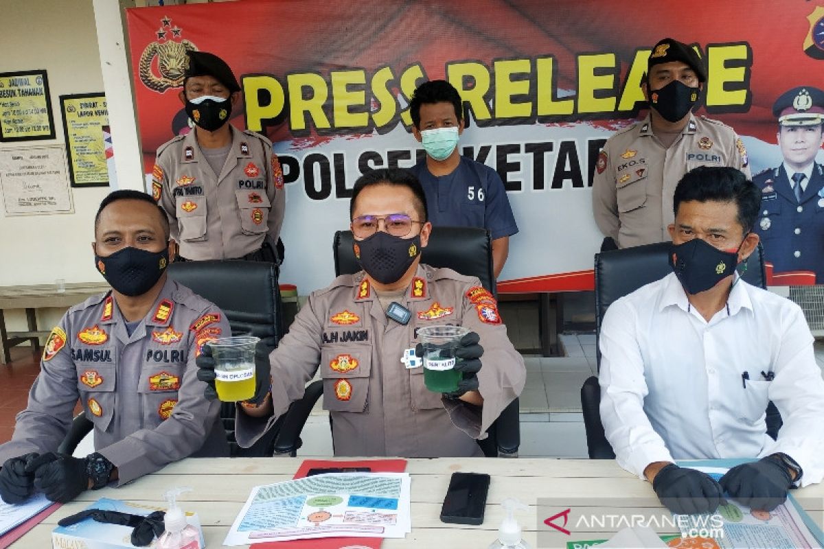 Pria di Sampit ini ditangkap karena ubah warna Pertalite mirip Premium