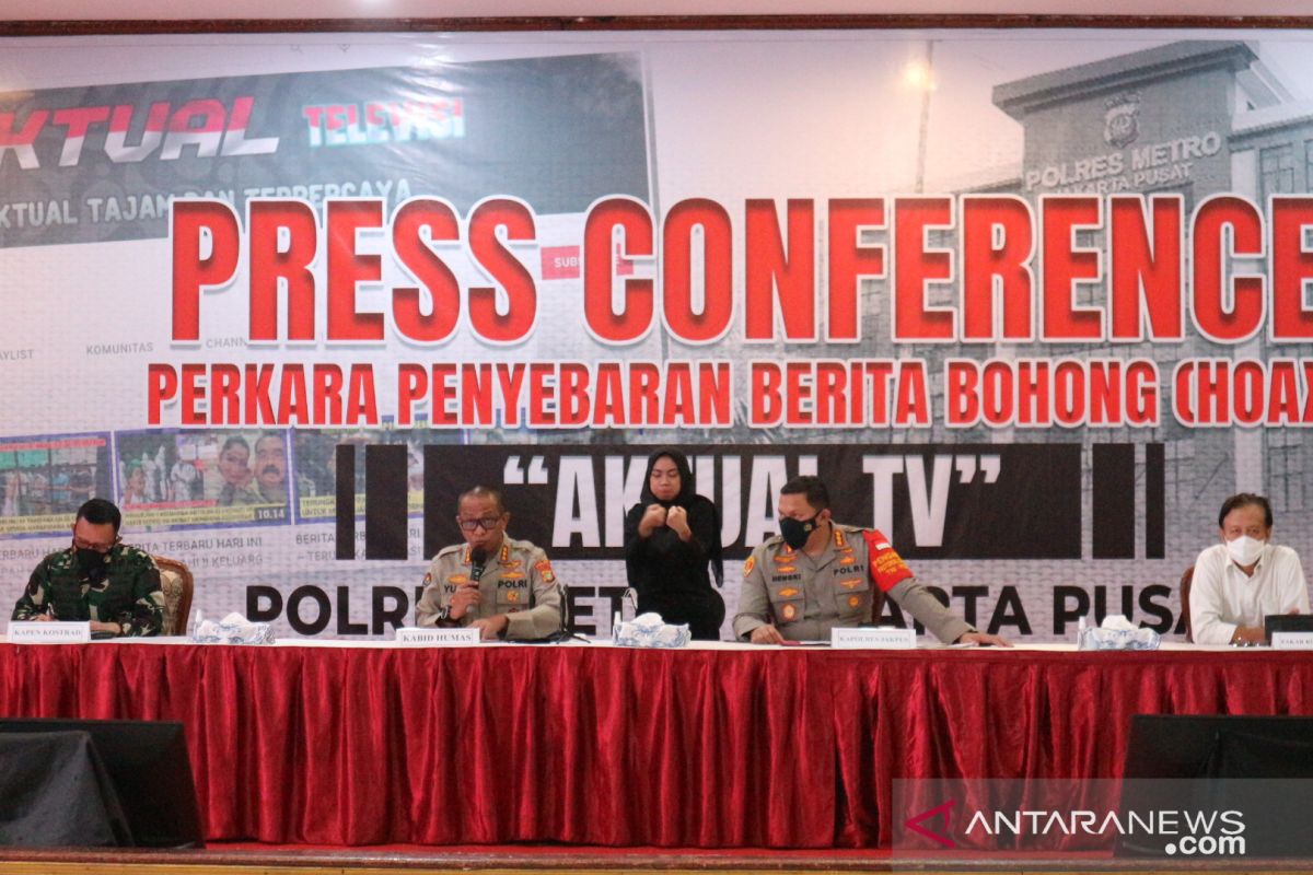 Sebar berita hoaks, polisi tangkap direktur BSTV