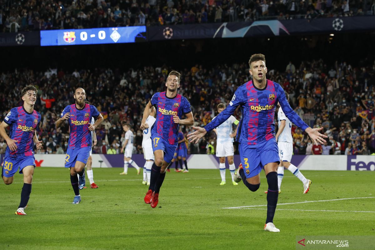 Barca raih kemenangan pertama di Liga Champions usai kalahkan Kiev 1-0