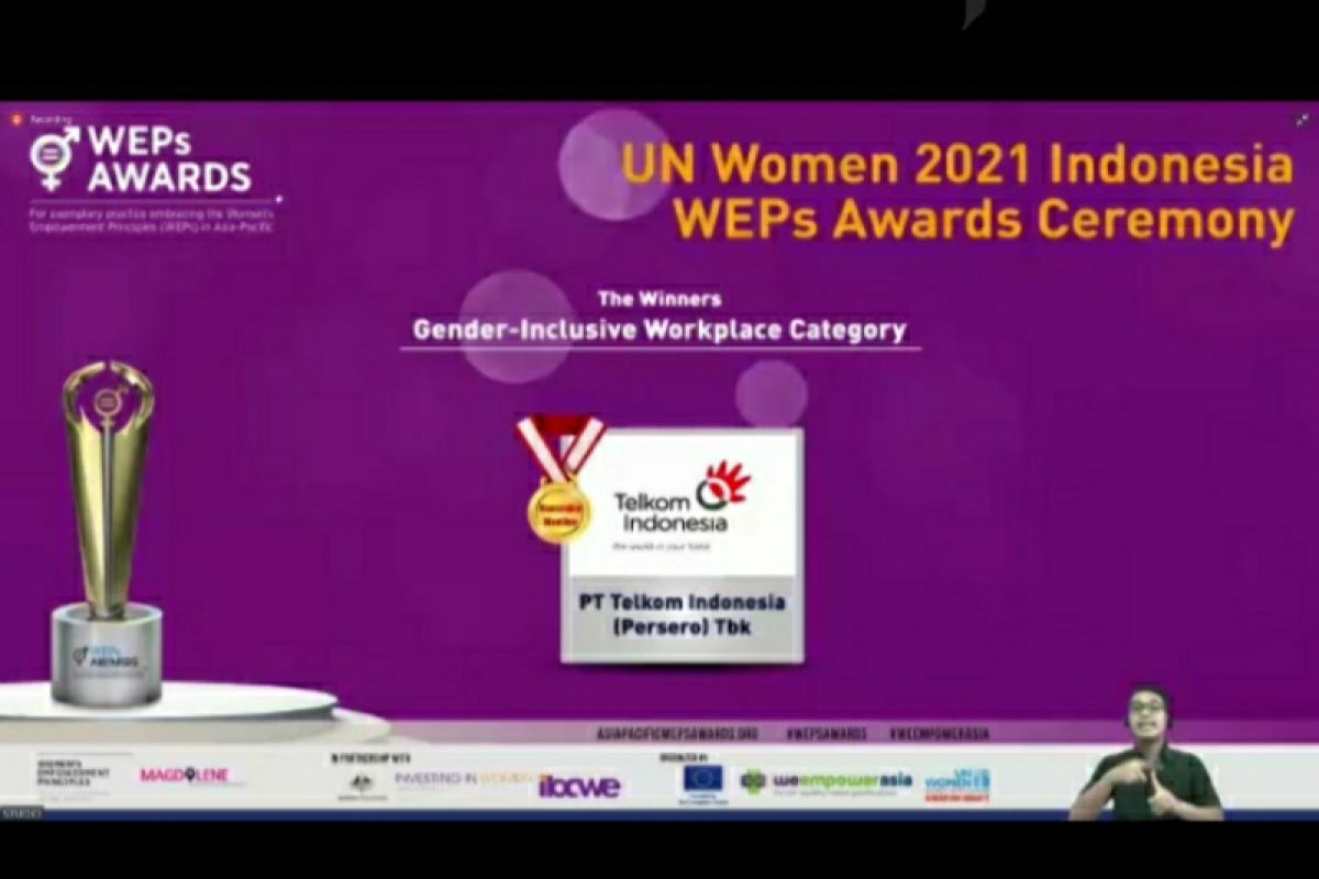 Promosikan kesetaraan gender di tempat kerja, Telkom diganjar penghargaan UN Women