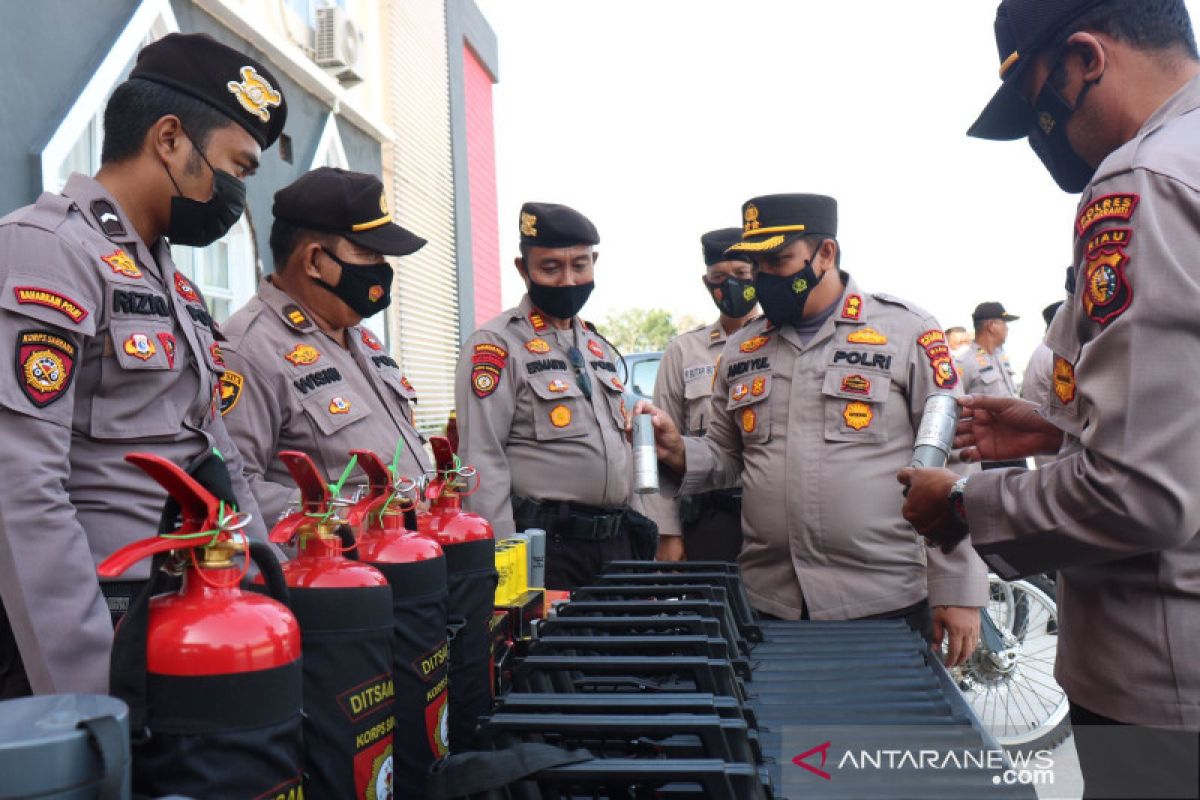 Antisipasi kerawanan, Polres Meranti gelar latihan