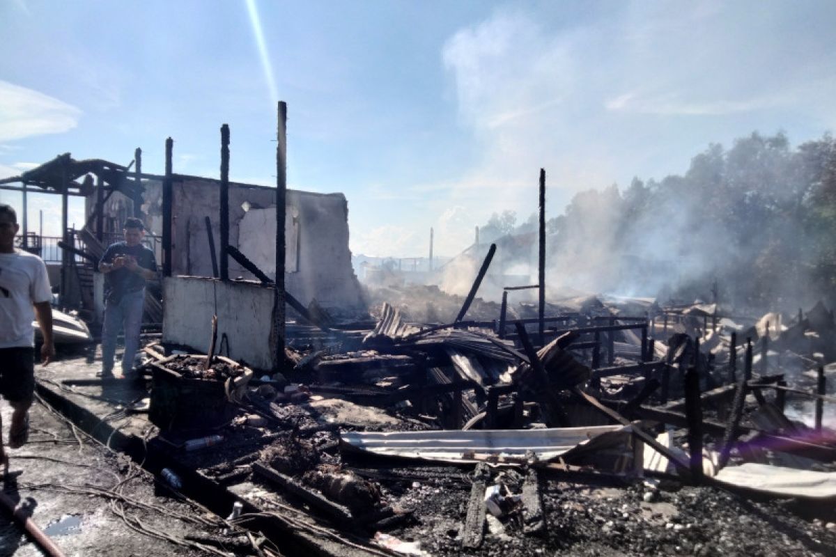 38 rumah hangus terbakar di Tarakan Selasa siang