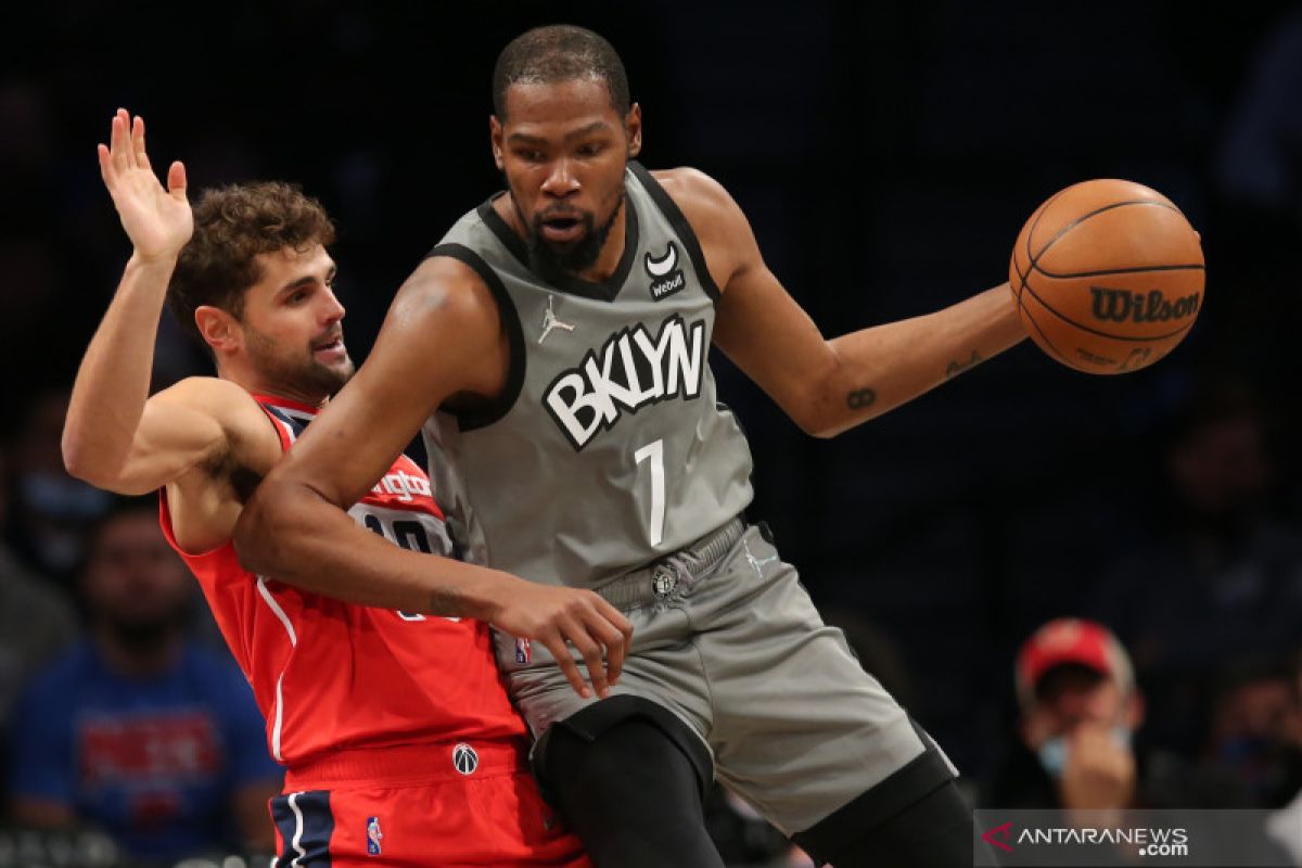 Kevin Durant cetak 33 poin saat Nets tunjukkan keperkasaan