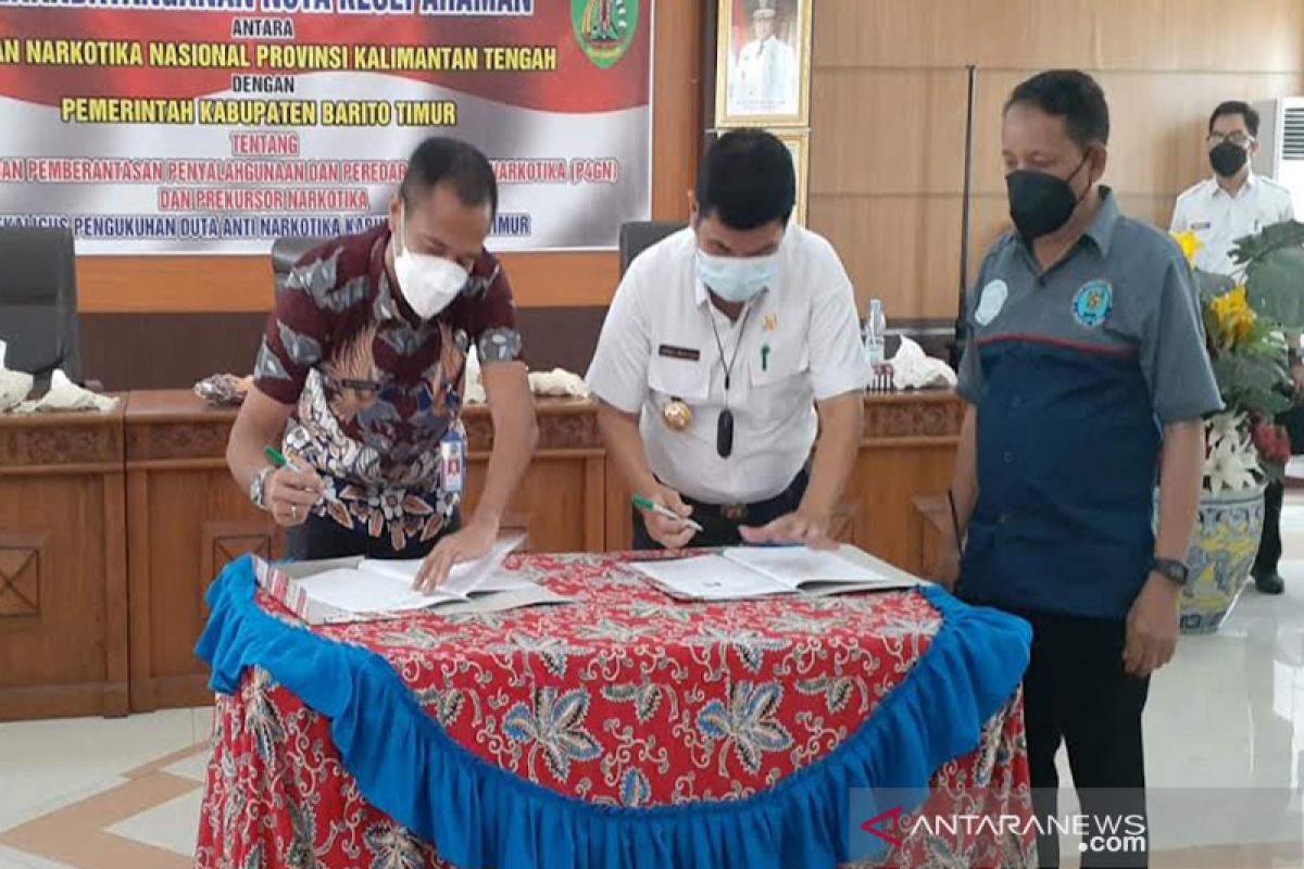 Tekan peredaran narkoba, Pemkab Bartim dan BNNP Kalteng jalin kerja sama