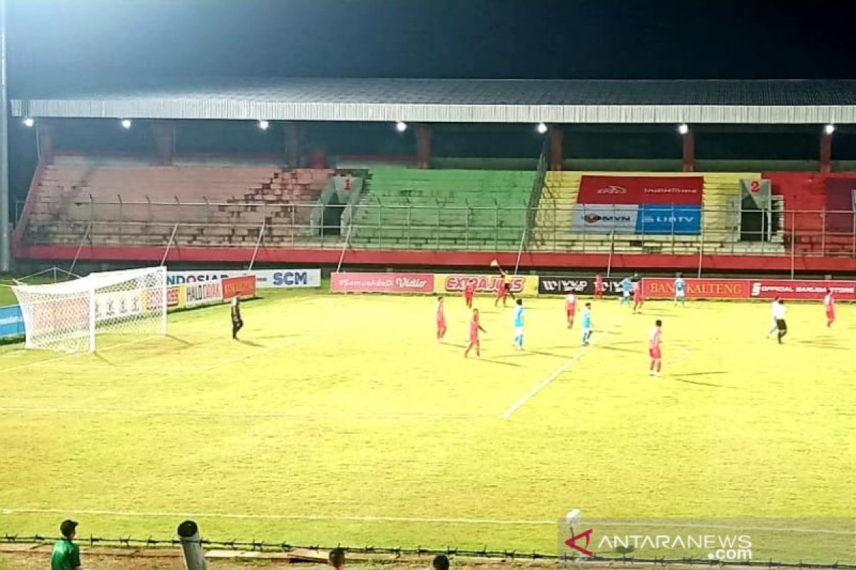 Akibat gol cepat Sulut United, Kalteng Putra tertinggal 0-1 babak pertama