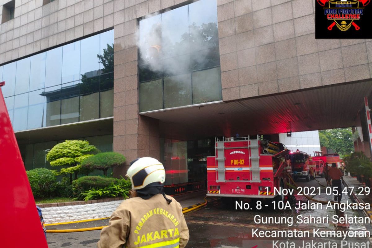 Gedung Basarnas terbakar