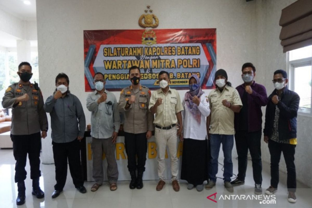 Polres Batang ajak media bijak sebarkan informasi publik