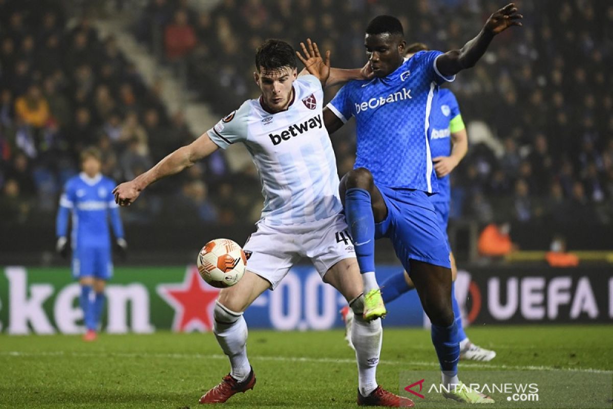 Tren sapu bersih West Ham dihentikan, main imbang 2-2 lawan Genk