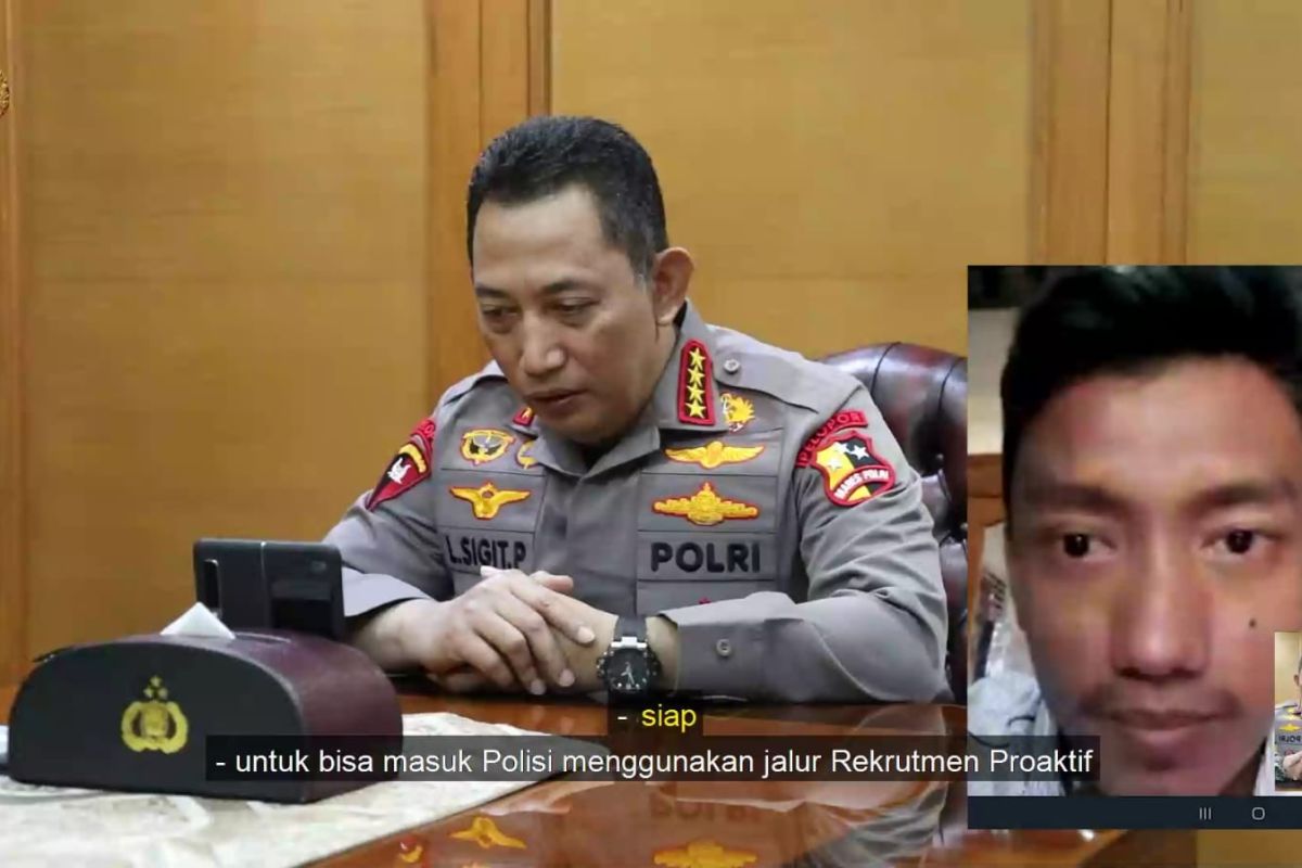 Kapolri Wujudkan Mimpi Teuku Tegar Atlet Peraih Emas PON Jadi Polisi