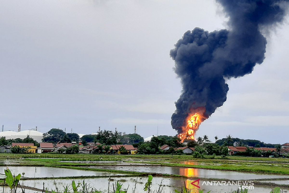 Kilang Cilacap terbakar, sebagian warga masih mengungsi