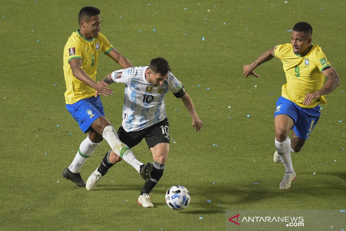 Laga Argentina lawan Brazil berakhir imbang 0-0