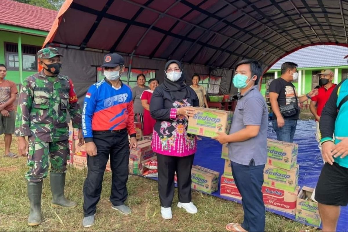 Sebagian korban banjir di Kotim masih mengungsi