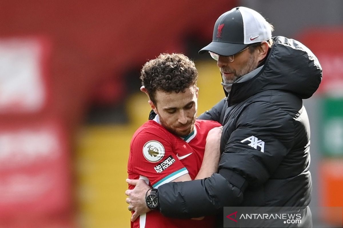 Klopp tak senang diingatkan soal cedera Diogo Jota musim lalu