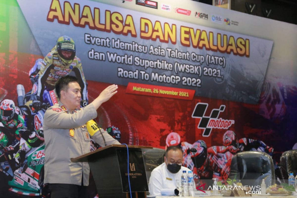 Kapolda NTB membeberkan catatan evaluasi perhelatan WSBK 2021