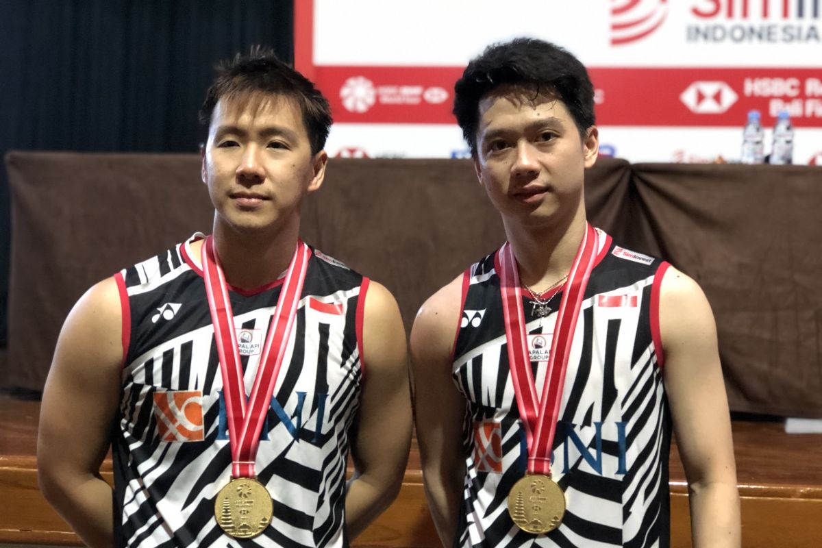 Kevin/Marcus cetak sejarah kemenangan "hat-trick" Indonesia Open