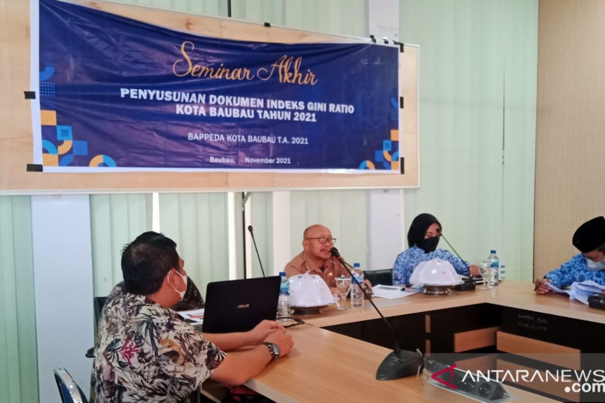 Bappeda Baubau gelar seminar akhir index gini ratio 2021