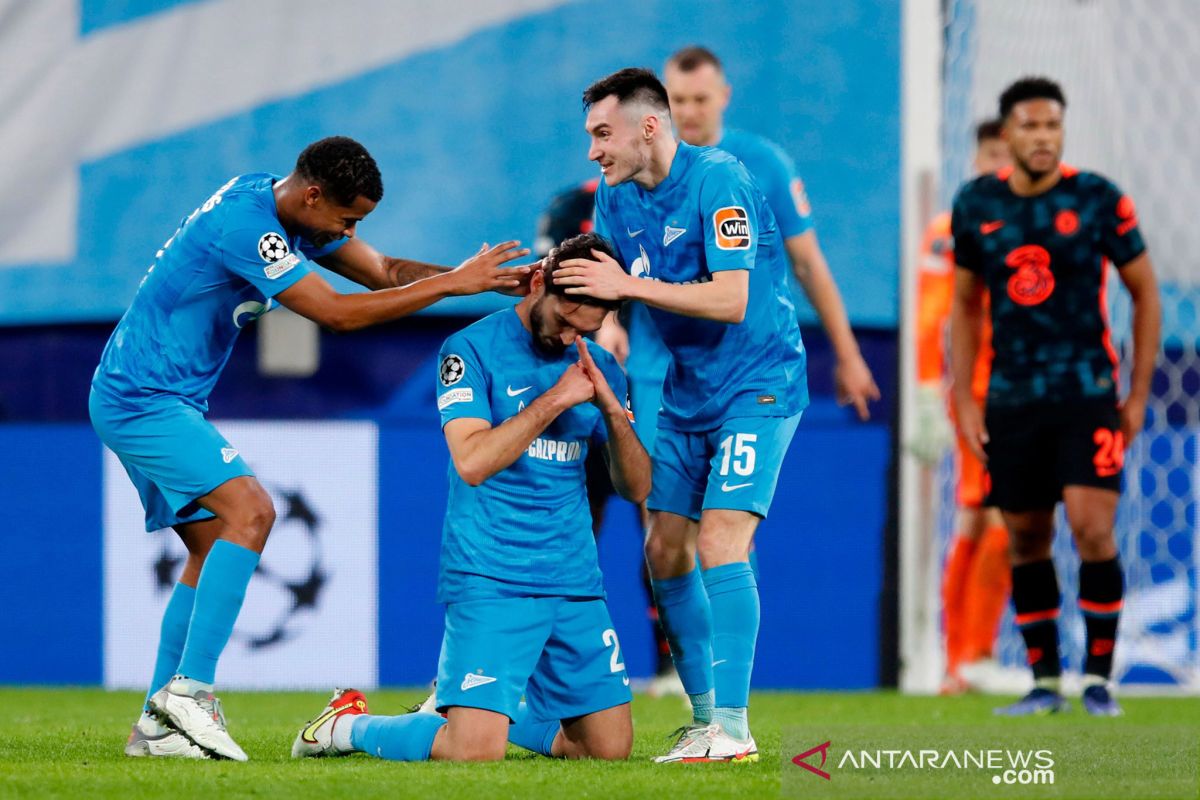 Chelsea ditahan imbang Zenit 3-3