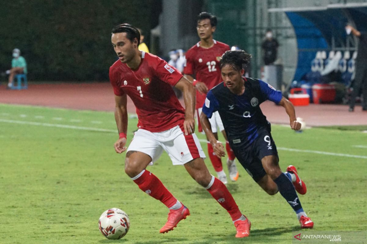 Timnas Indonesia unggul sementara 1-0 atas Singapura