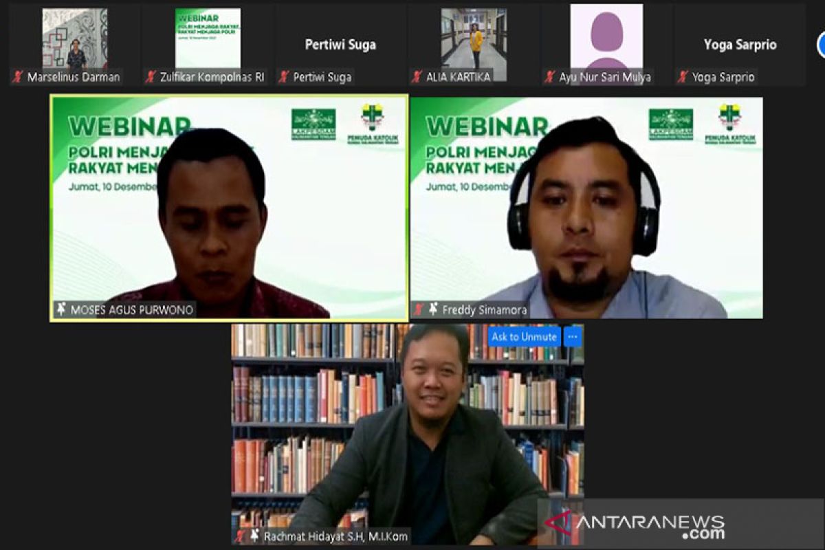 PK Kalteng sayangkan Kapolda tak hadir di webinar Polri menjaga Rakyat