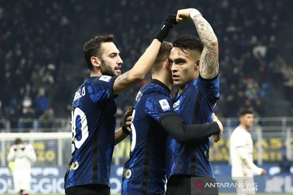 Inter puncaki klasemen Liga Italia, gulung Cagliari 4-0