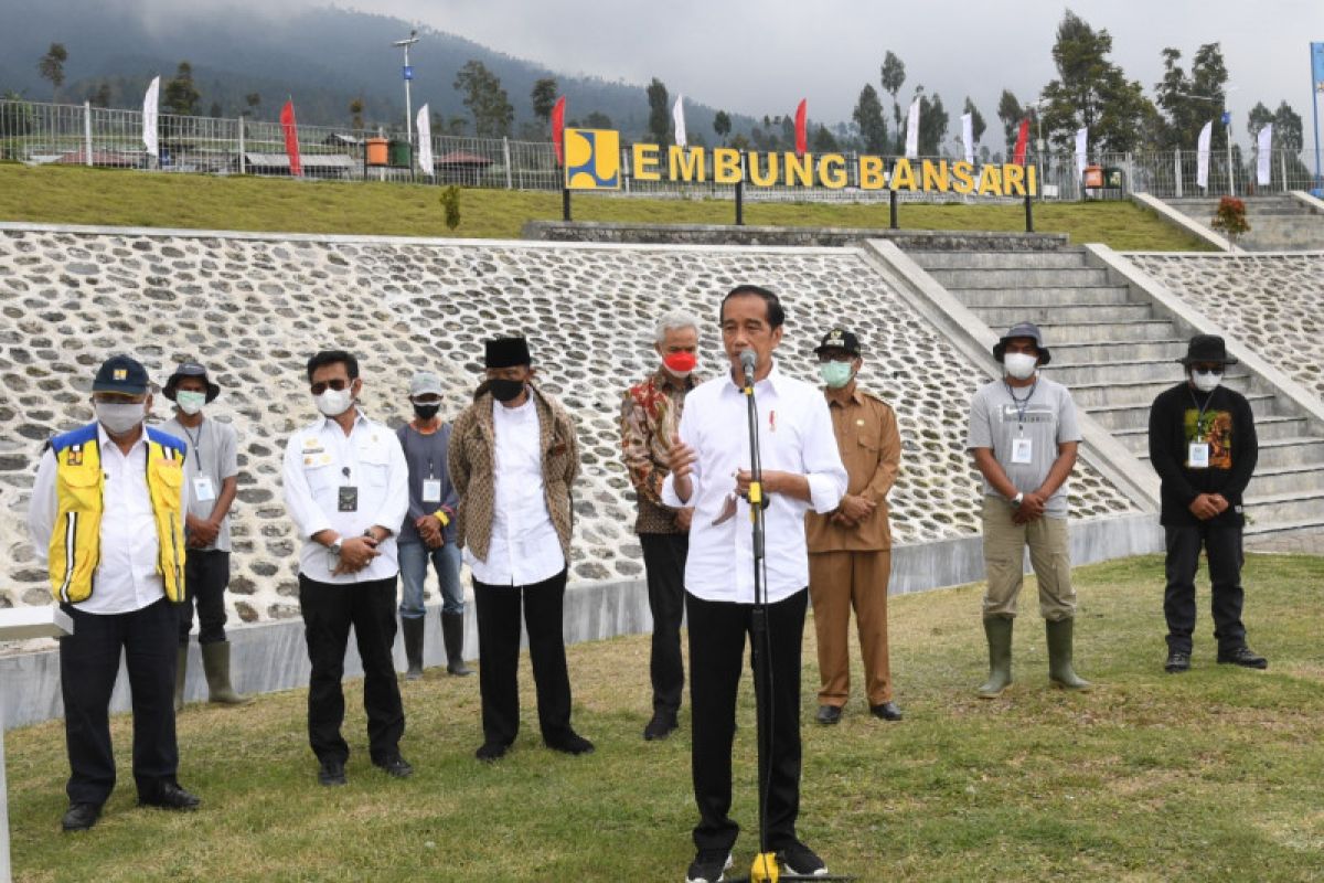 Presiden Joko Widodo resmikan 4 embung tingkatkan produktivitas pertanian