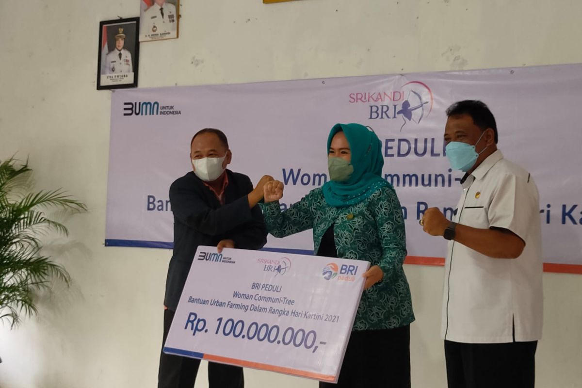 BRI serahkan bantuan kepada KWT Mekar Agung