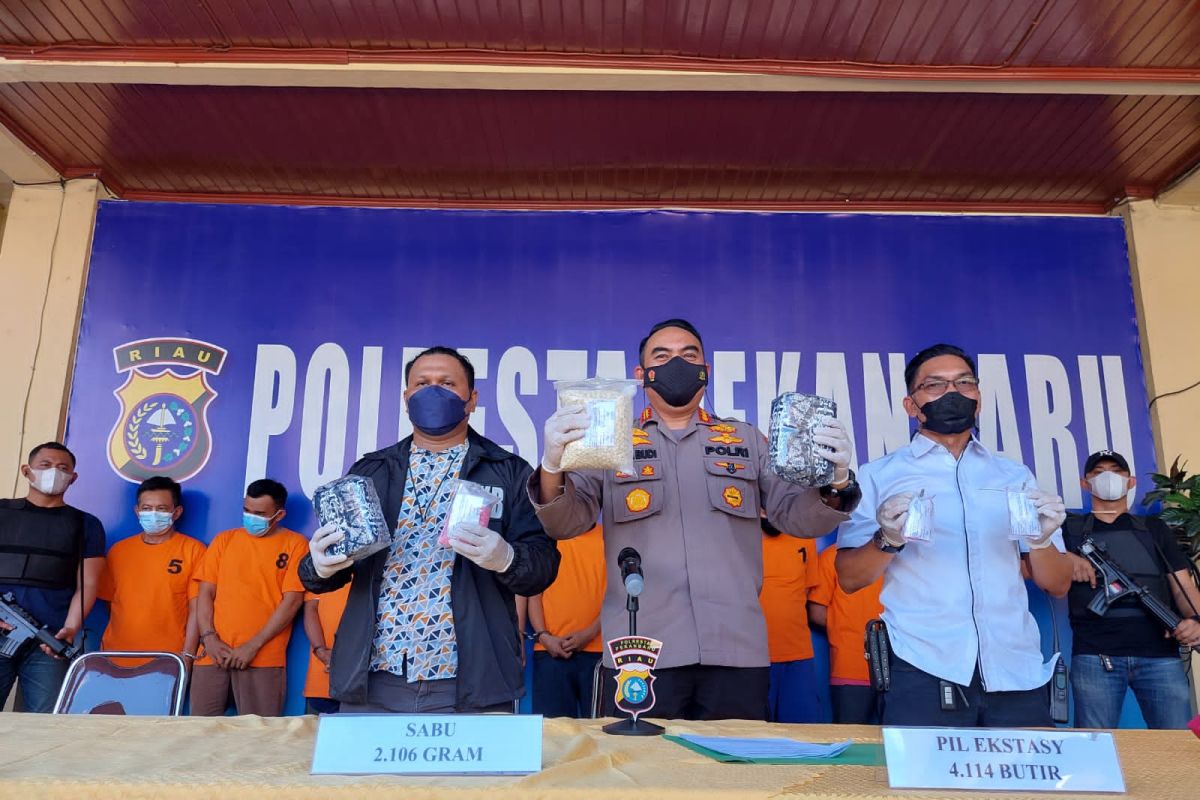 Sepanjang 2021, Polresta Pekanbaru sanksi 51 personil, satu perwira akan dipecat