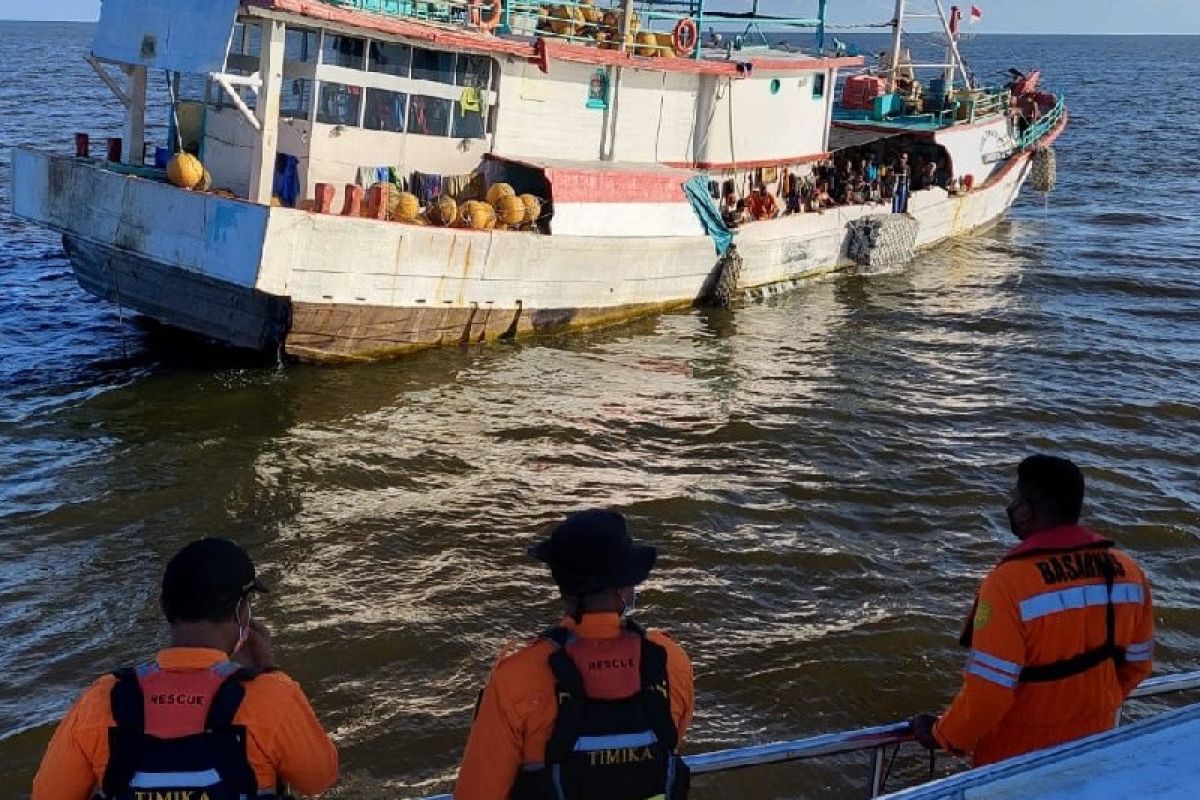 Six sailors rescued by tuna fishing vessel  arrive at Timika